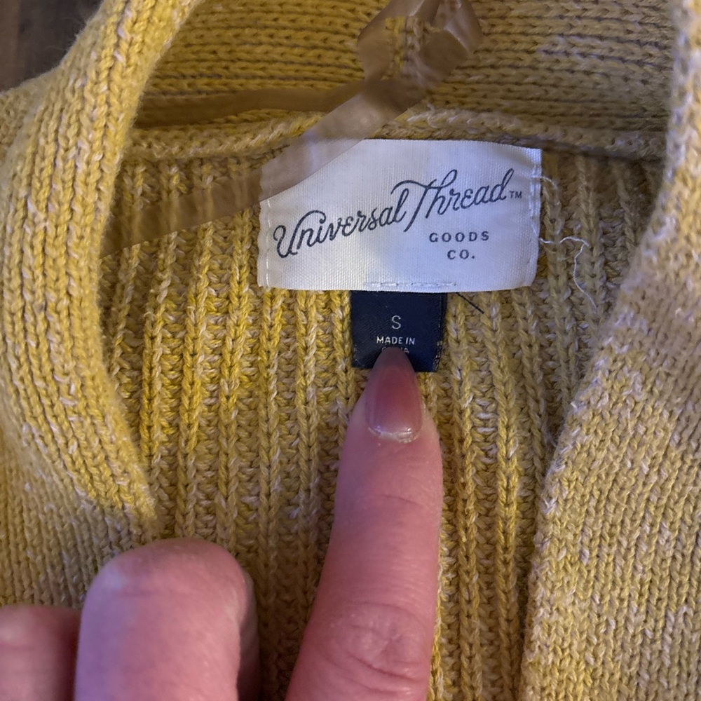 Universal Thread Yellow Sweater - Picture 2 of 2